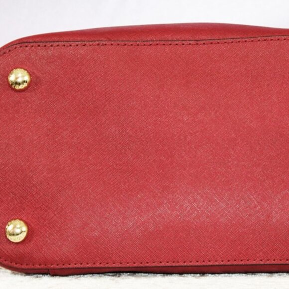 Michael Kors Jet Set Travel Tote & Wallet Set – Dark Red Saffiano Leather - Picture 9 of 17